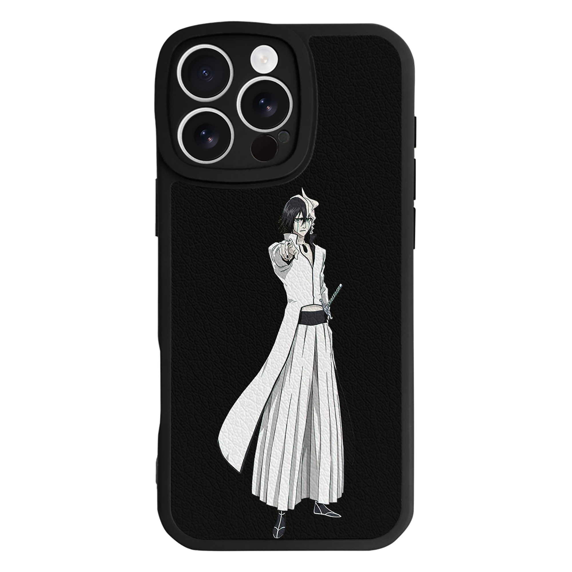 （画像用） ブリーチ ウルキオラ·シファー BLEACH Ulquiorra cifer 【iPhone 16シリーズ対応】シリコンスマホケース（レザー調） 材質：シリコン